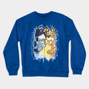 The Heelers Kiss blue Crewneck Sweatshirt